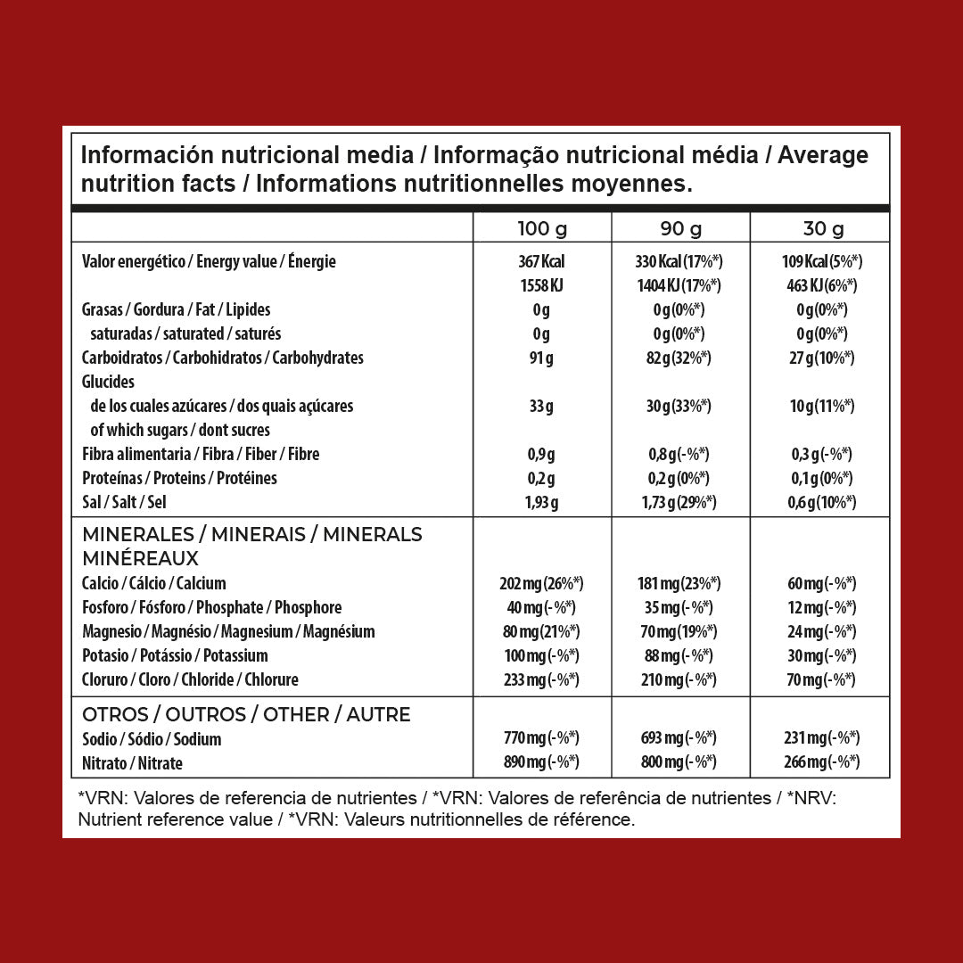 <tc>Bebida desportiva de carboidratos e eletrólitos com nitrato de beterraba - 1kg</tc>