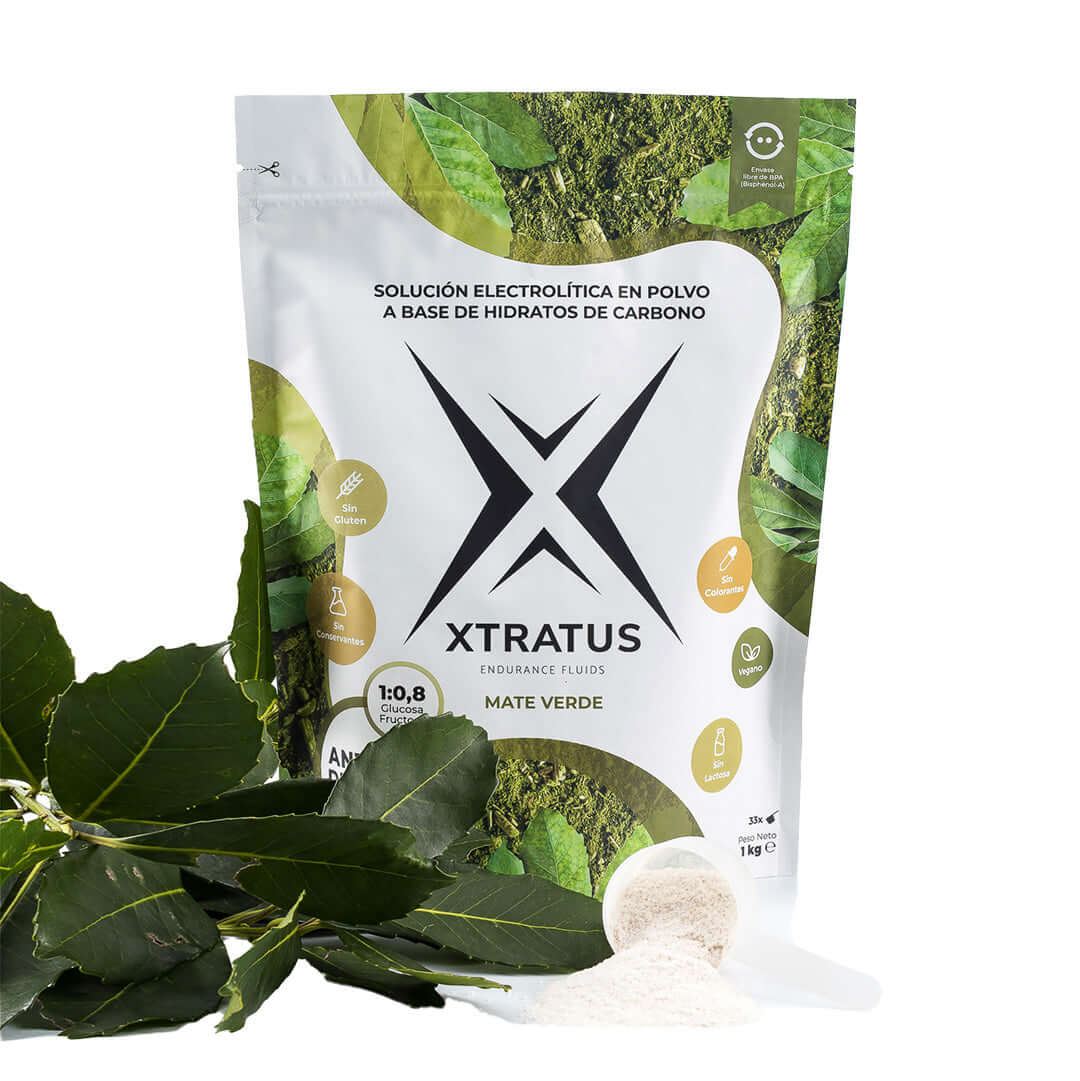 Bebida Deportiva de Carbohidratos y Electrolitos con Cafeína de Mate Verde - 1Kg