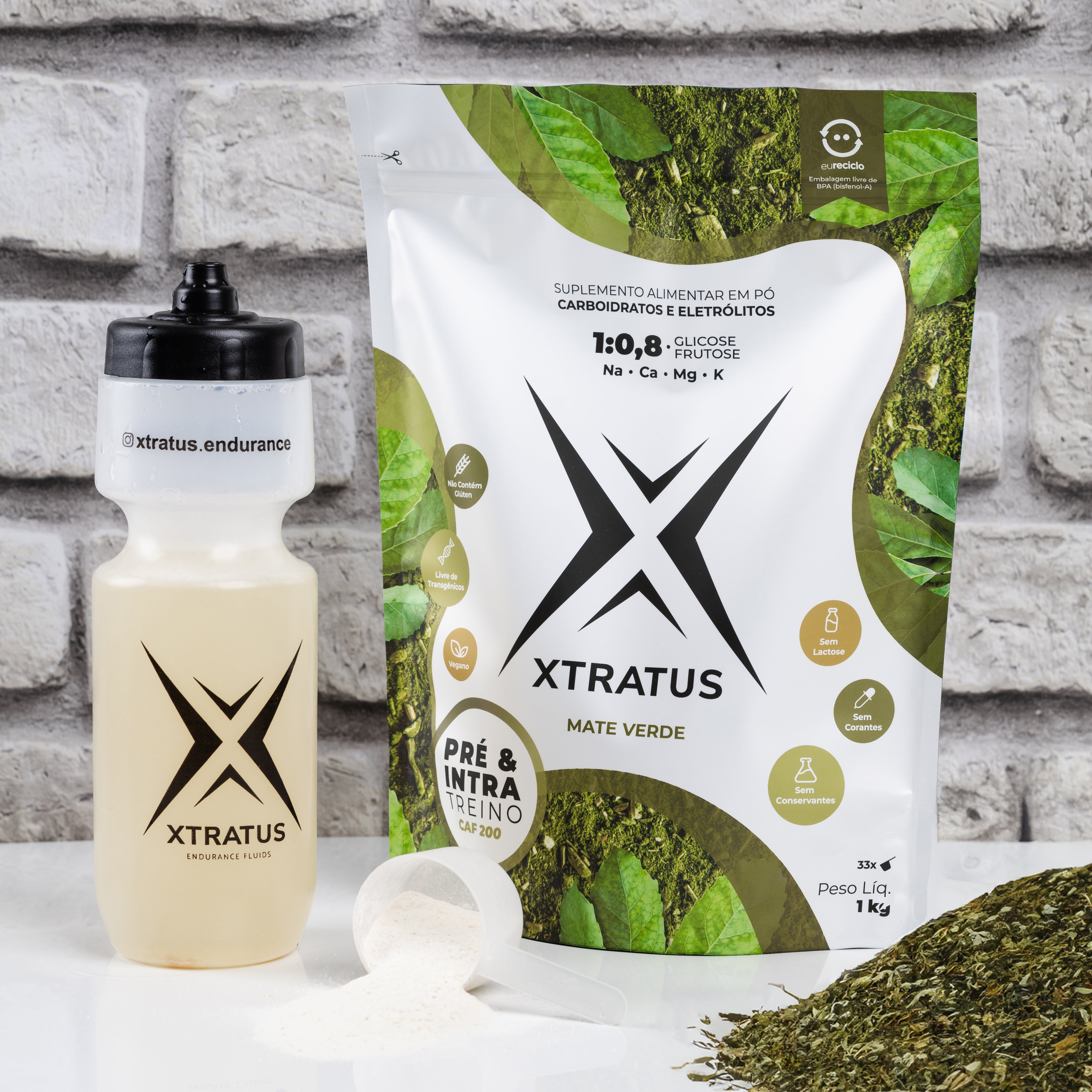 MIX DE CARBOIDRATOS E ELETRÓLITOS COM MATE VERDE - CAFEÍNA - 1KG