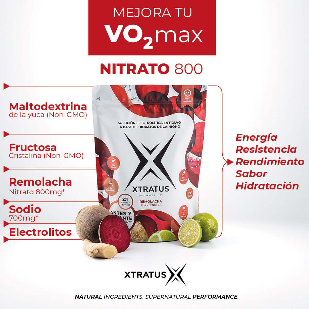 Bebida Deportiva de Carbohidratos y Electrolitos con Nitrato de Remolacha - 1Kg