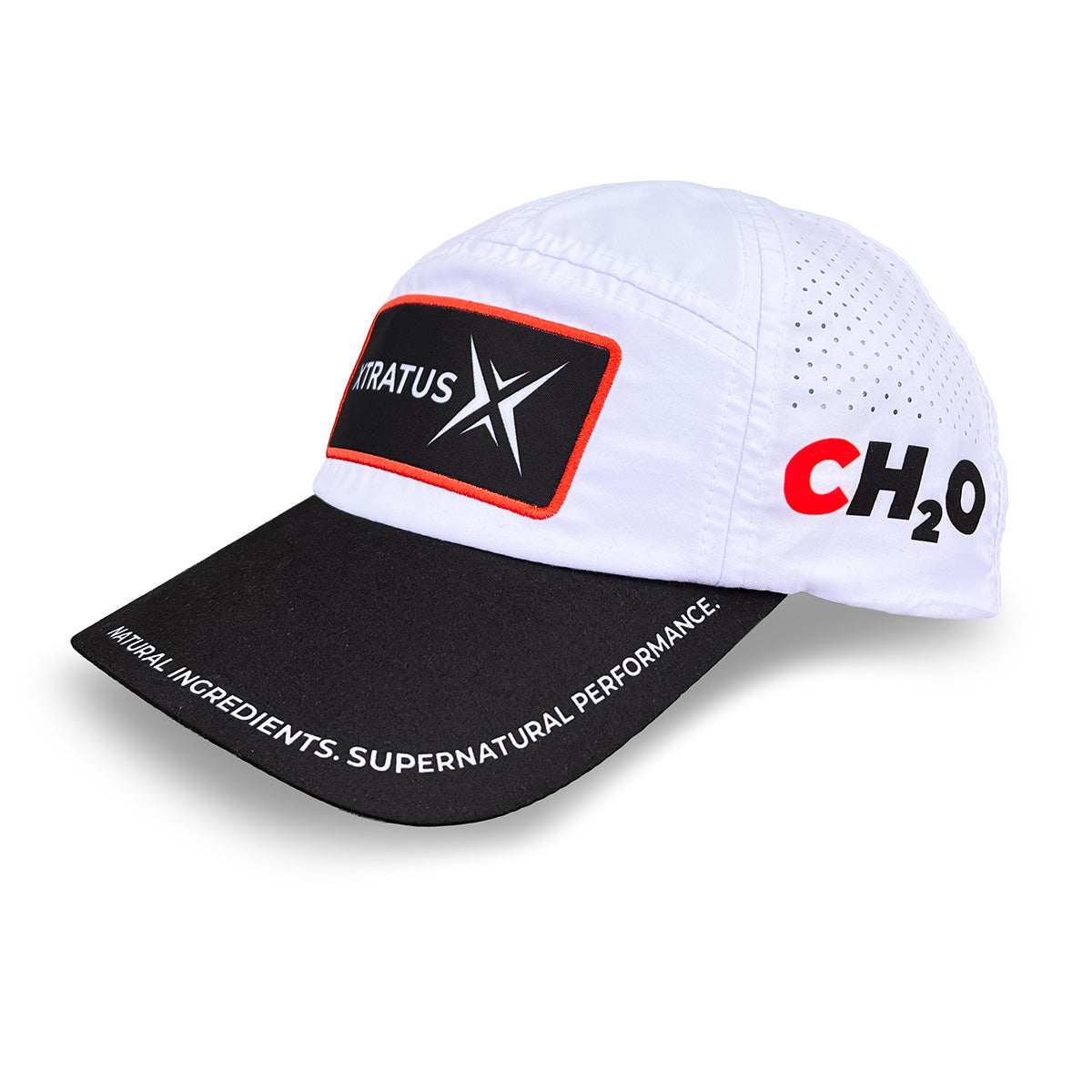 White Polyester Running Cap