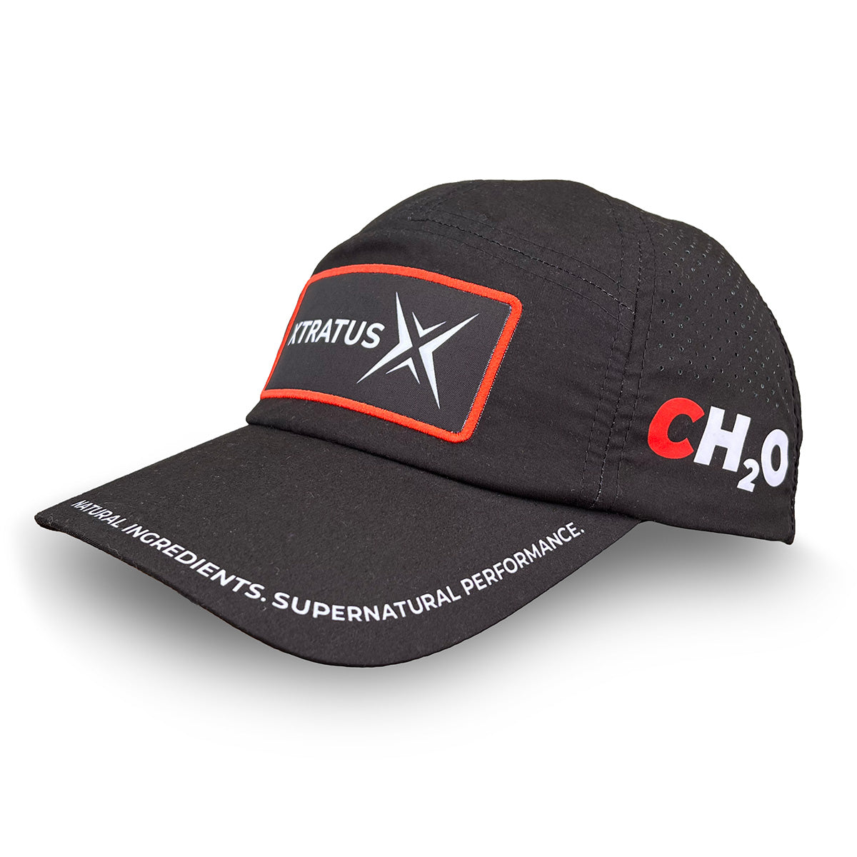 Black Polyester Running Cap