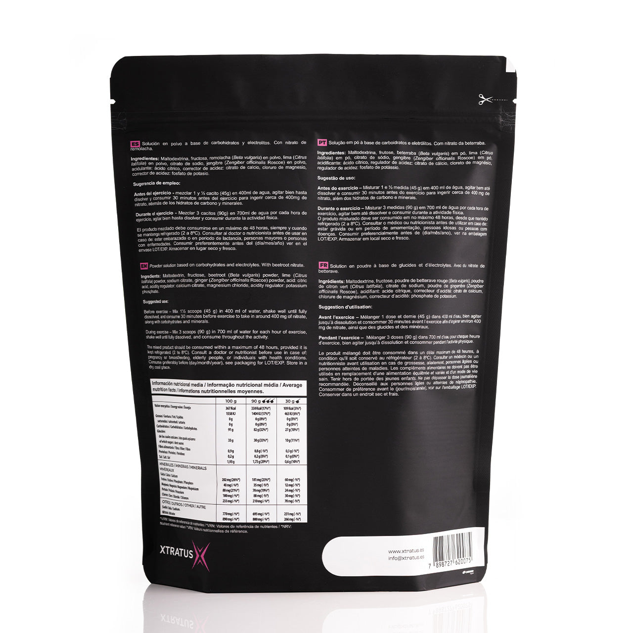 MIX DE CARBOHIDRATOS, ELECTROLITOS Y REMOLACHA - NITRATO - 1KG