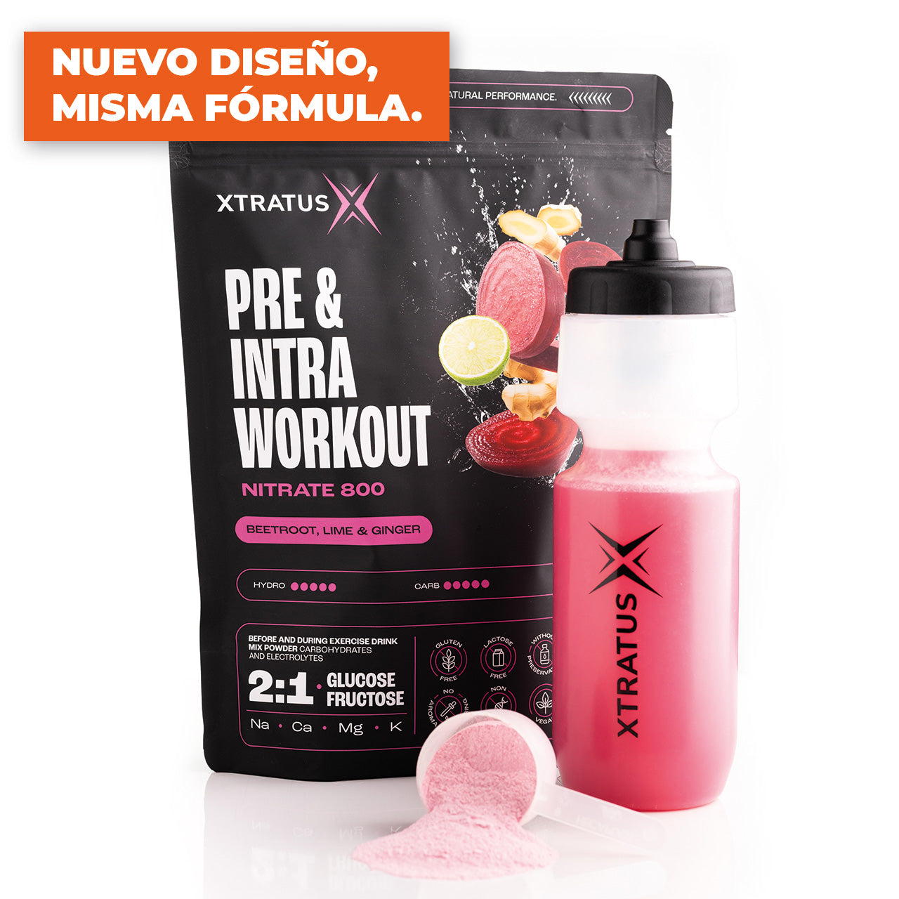 MIX DE CARBOHIDRATOS, ELECTROLITOS Y REMOLACHA - NITRATO - 1KG