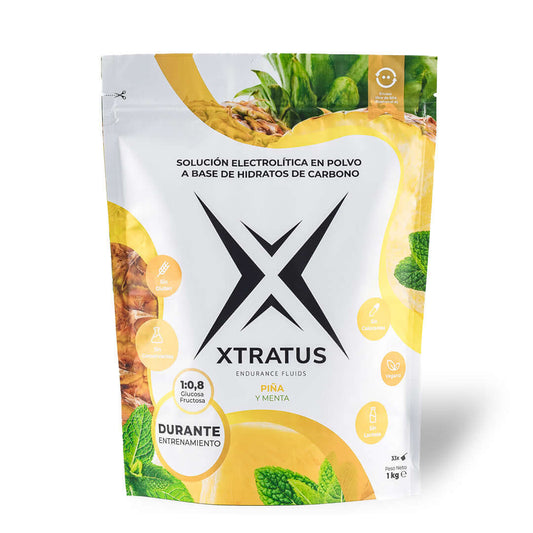 During training with carbohydrates, electrolytes, pineapple and mint - 1kg