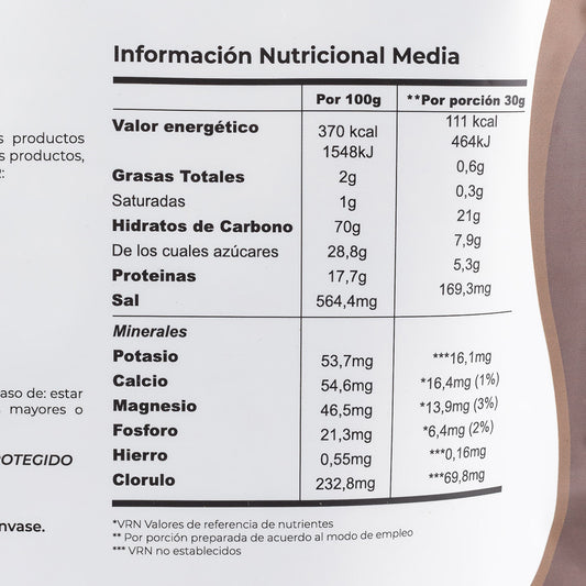 Bebida Recuperadora 4:1 con Carbohidratos y Proteína Vegana con Cacao - 1Kg